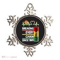 Juneteenth Breaking Every Chain Since 1865 Ornament thumb 0