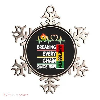 Juneteenth Breaking Every Chain Since 1865 Ornament