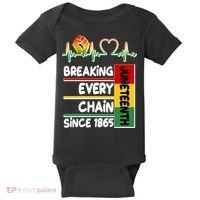 Juneteenth Breaking Every Chain Since 1865 Baby Bodysuit thumb 0