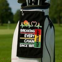 Juneteenth Breaking Every Chain Since 1865 Golf Towel thumb 2