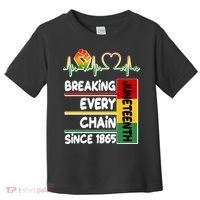 Juneteenth Breaking Every Chain Since 1865 Toddler T-Shirt thumb 0