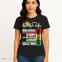 Juneteenth Breaking Every Chain Since 1865 Women's T-Shirt thumb 4