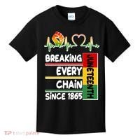 Juneteenth Breaking Every Chain Since 1865 Kids T-Shirt thumb 0