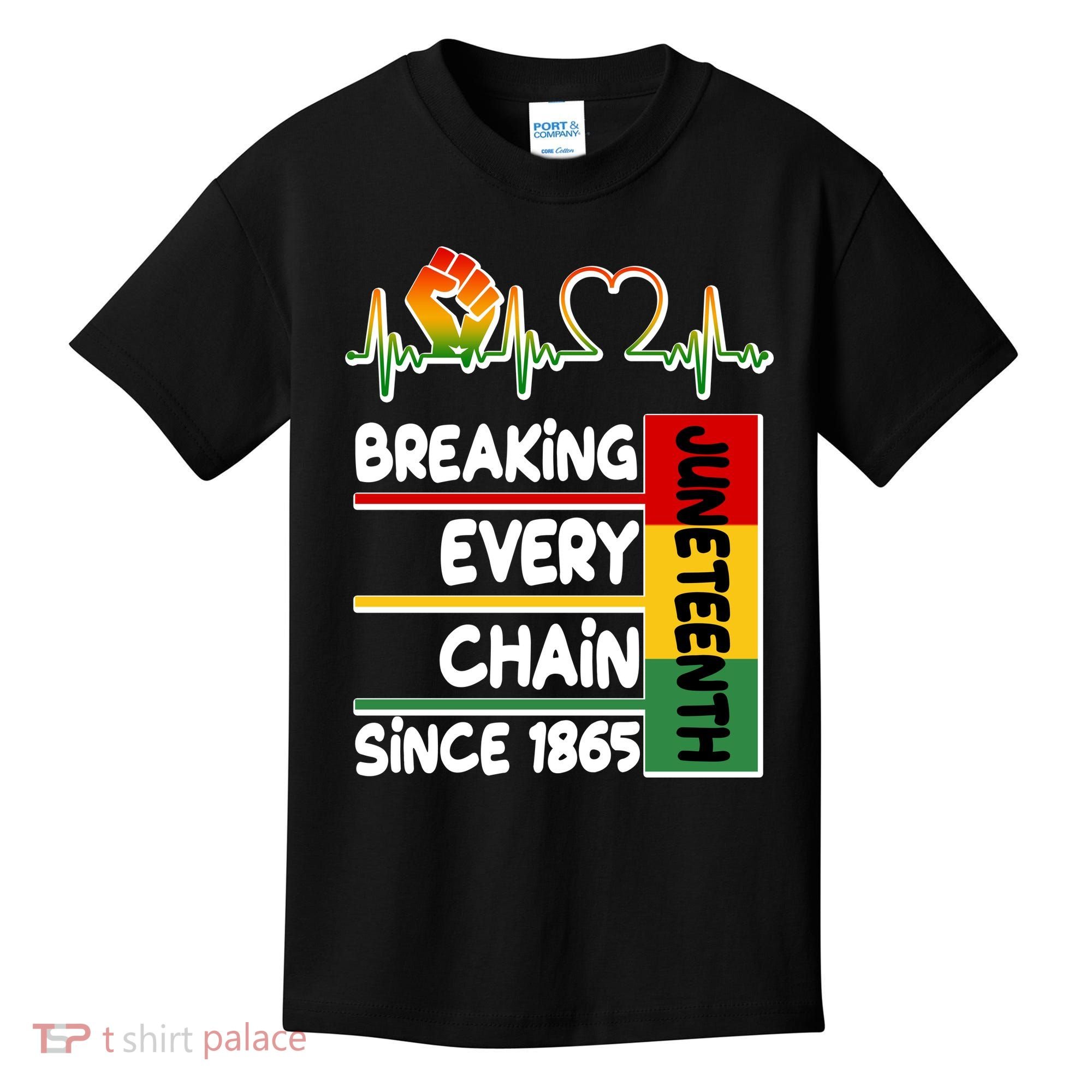 Juneteenth Breaking Every Chain Since 1865 Kids T-Shirt
