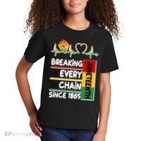 Juneteenth Breaking Every Chain Since 1865 Kids T-Shirt thumb 2