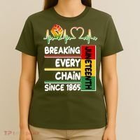 Juneteenth Breaking Every Chain Since 1865 T-Shirt thumb 4