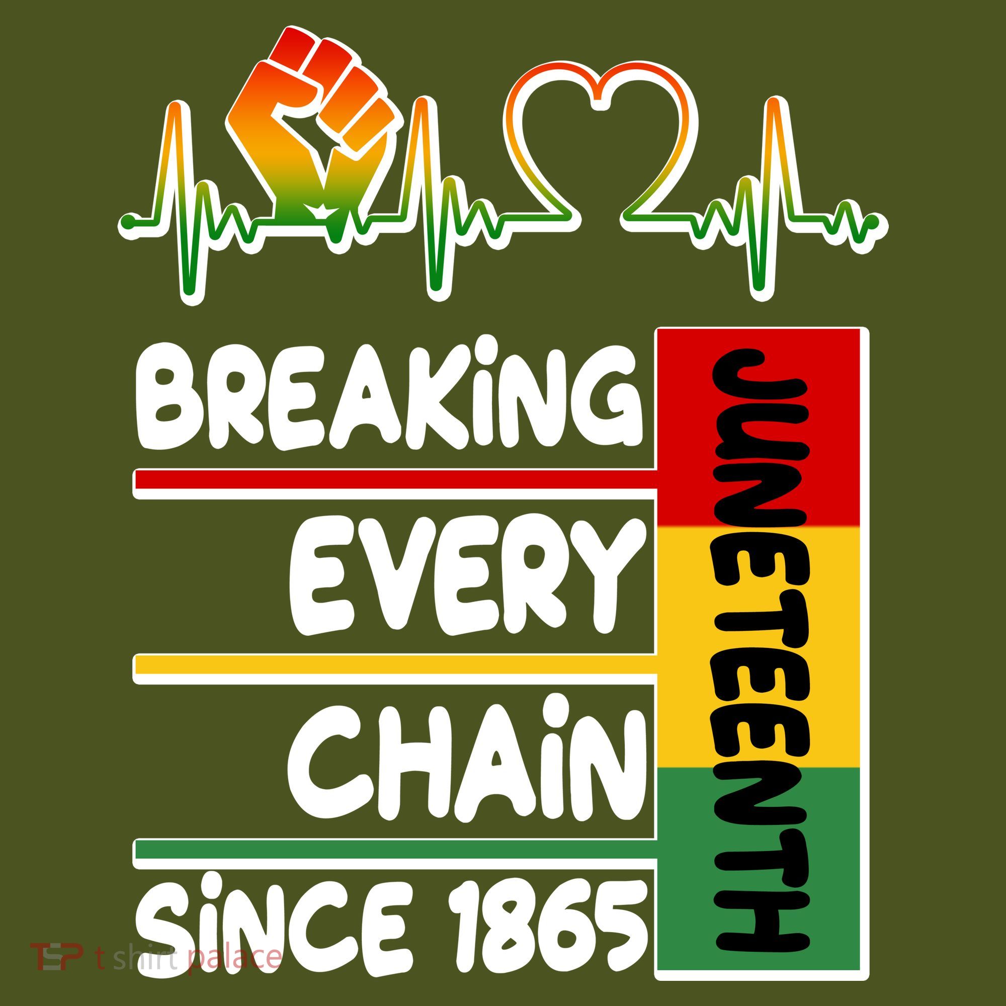 Juneteenth Breaking Every Chain Since 1865 Backpack