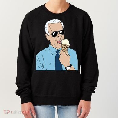 Joe Biden Eating Ice Cream Women's Sweatshirt