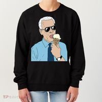 Joe Biden Eating Ice Cream Women's Sweatshirt thumb 0