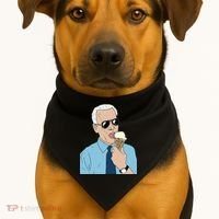 Joe Biden Eating Ice Cream USA-Made Doggie Bandana thumb 1