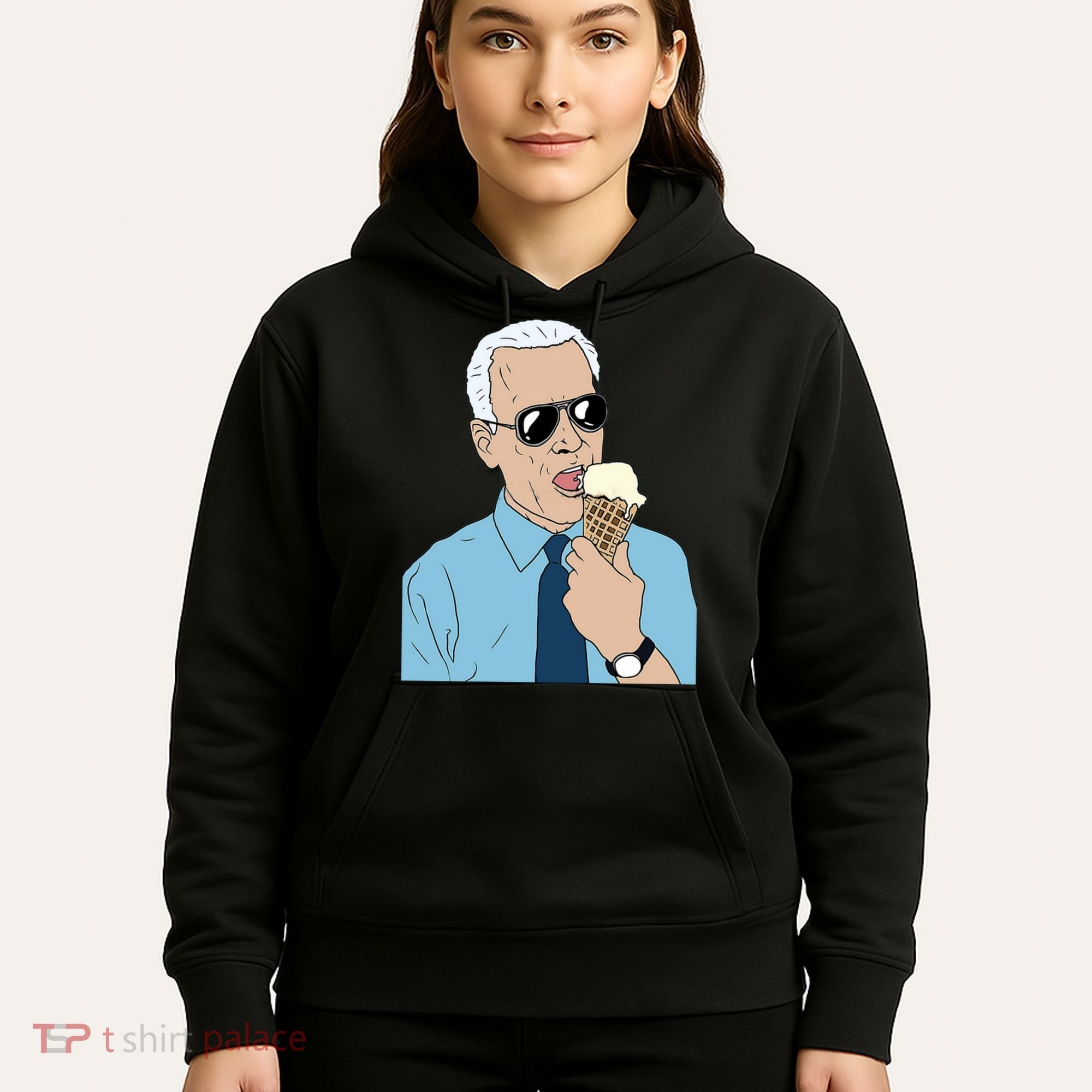 Joe Biden Eating Ice Cream Hoodie