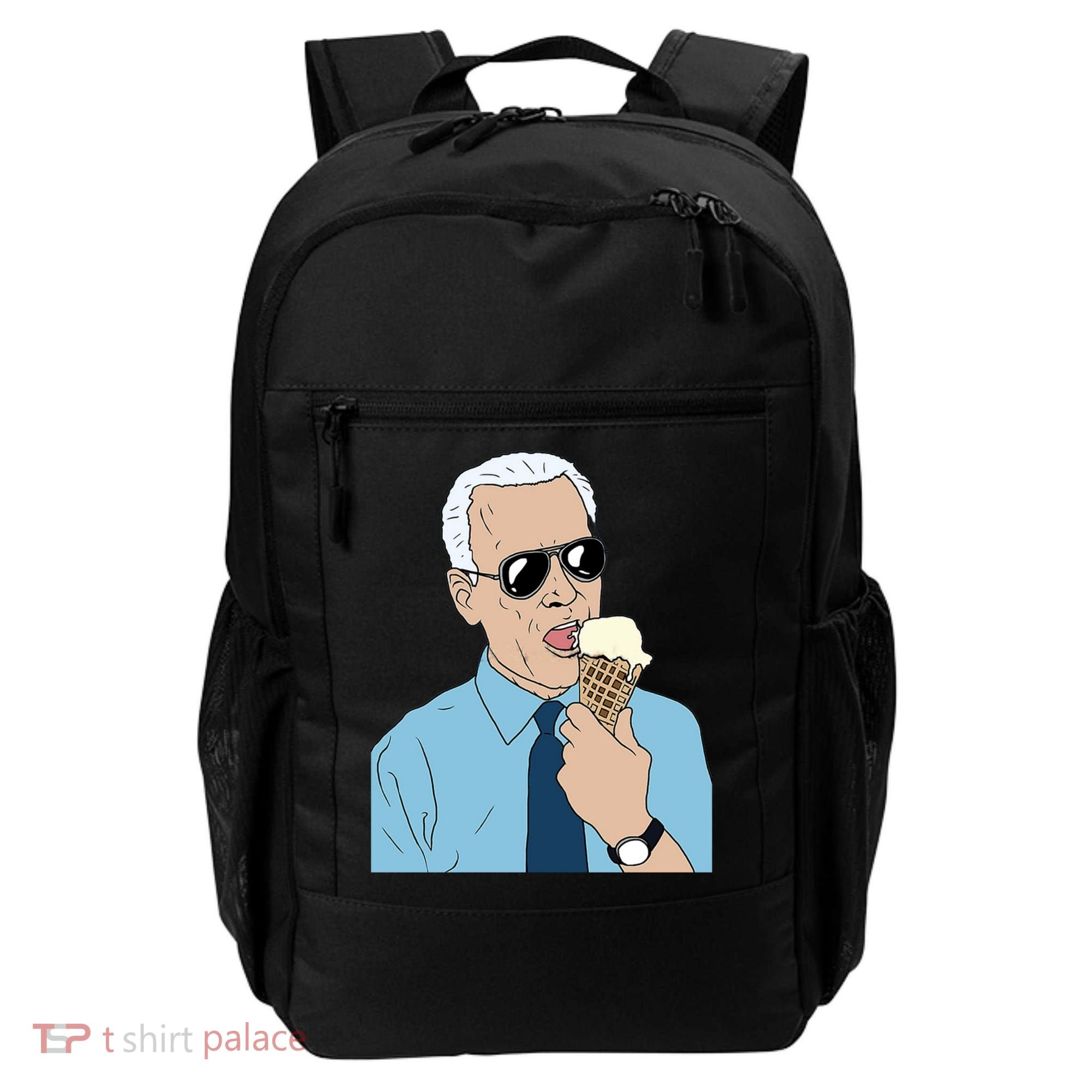 Joe Biden Eating Ice Cream Backpack