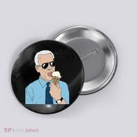 Joe Biden Eating Ice Cream Button thumb 0