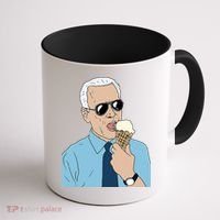 Joe Biden Eating Ice Cream Coffee Mug thumb 1