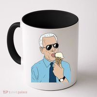 Joe Biden Eating Ice Cream Coffee Mug thumb 0