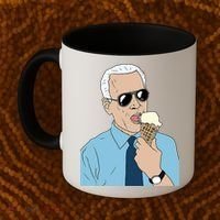 Joe Biden Eating Ice Cream Coffee Mug thumb 2