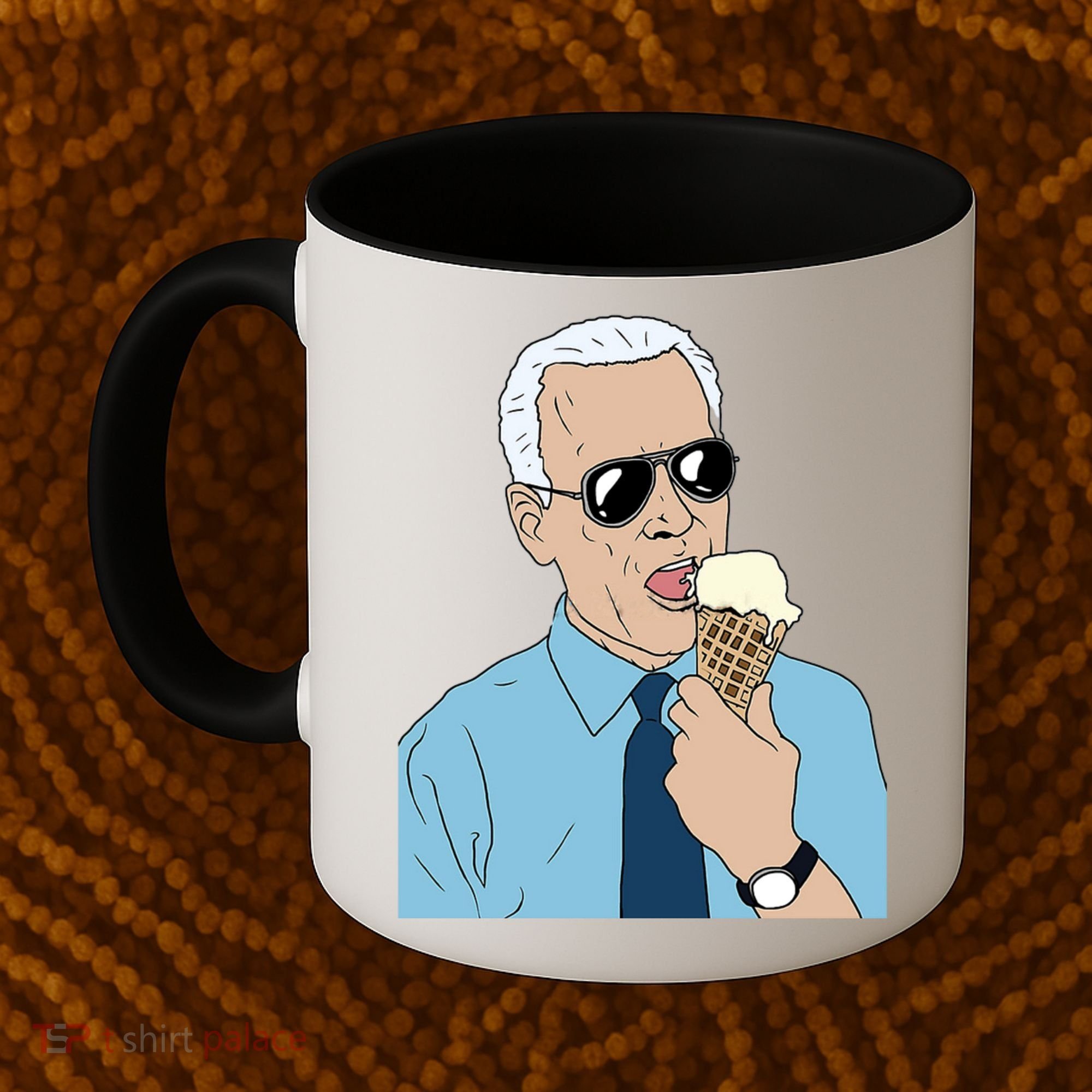 Joe Biden Eating Ice Cream Coffee Mug