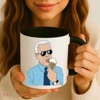 Joe Biden Eating Ice Cream Coffee Mug thumb 3