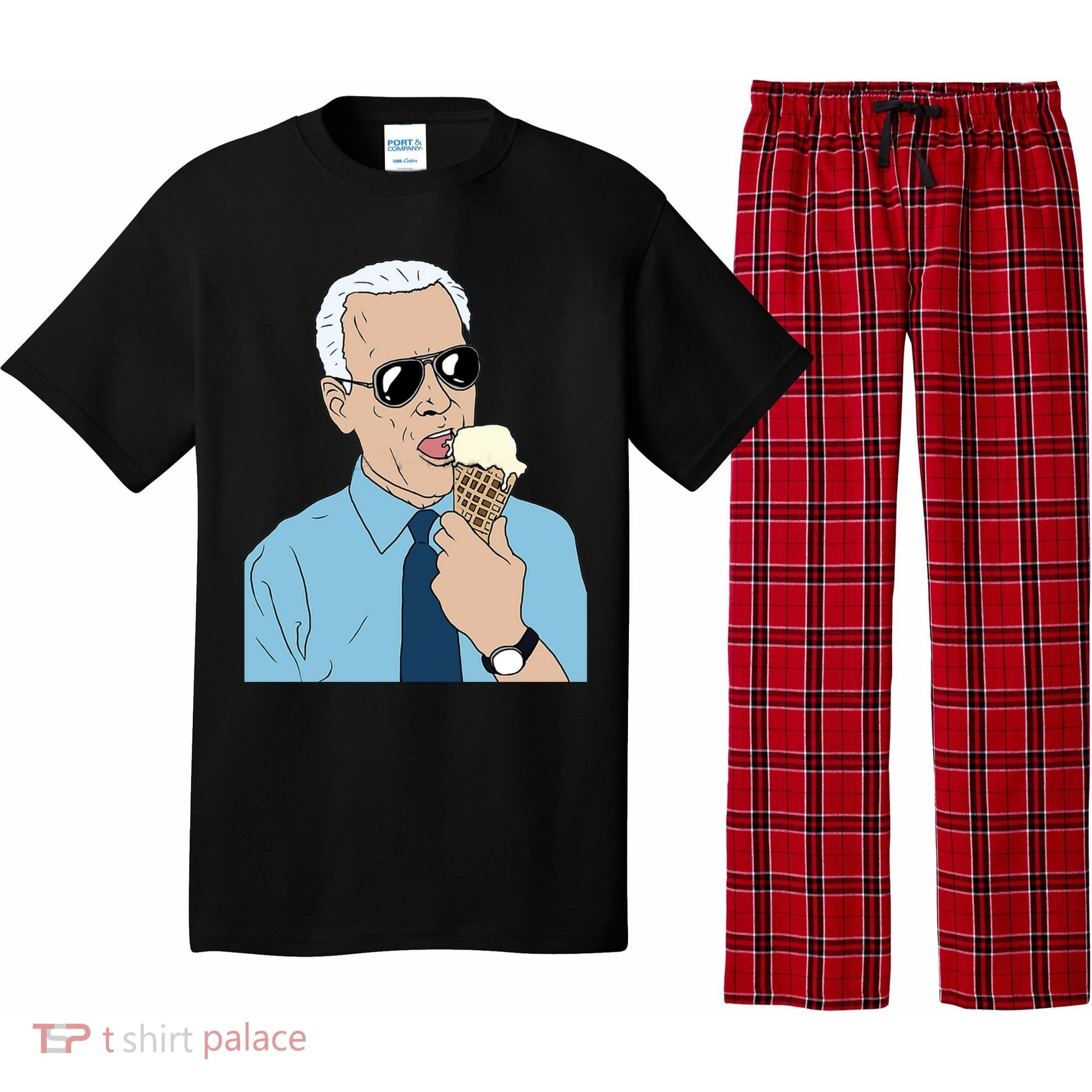 Joe Biden Eating Ice Cream Pajama Set