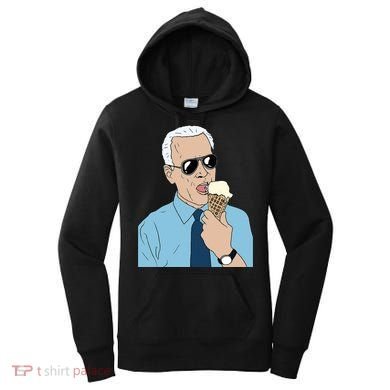 Joe Biden Eating Ice Cream Women's Hoodie