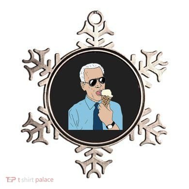 Joe Biden Eating Ice Cream Ornament