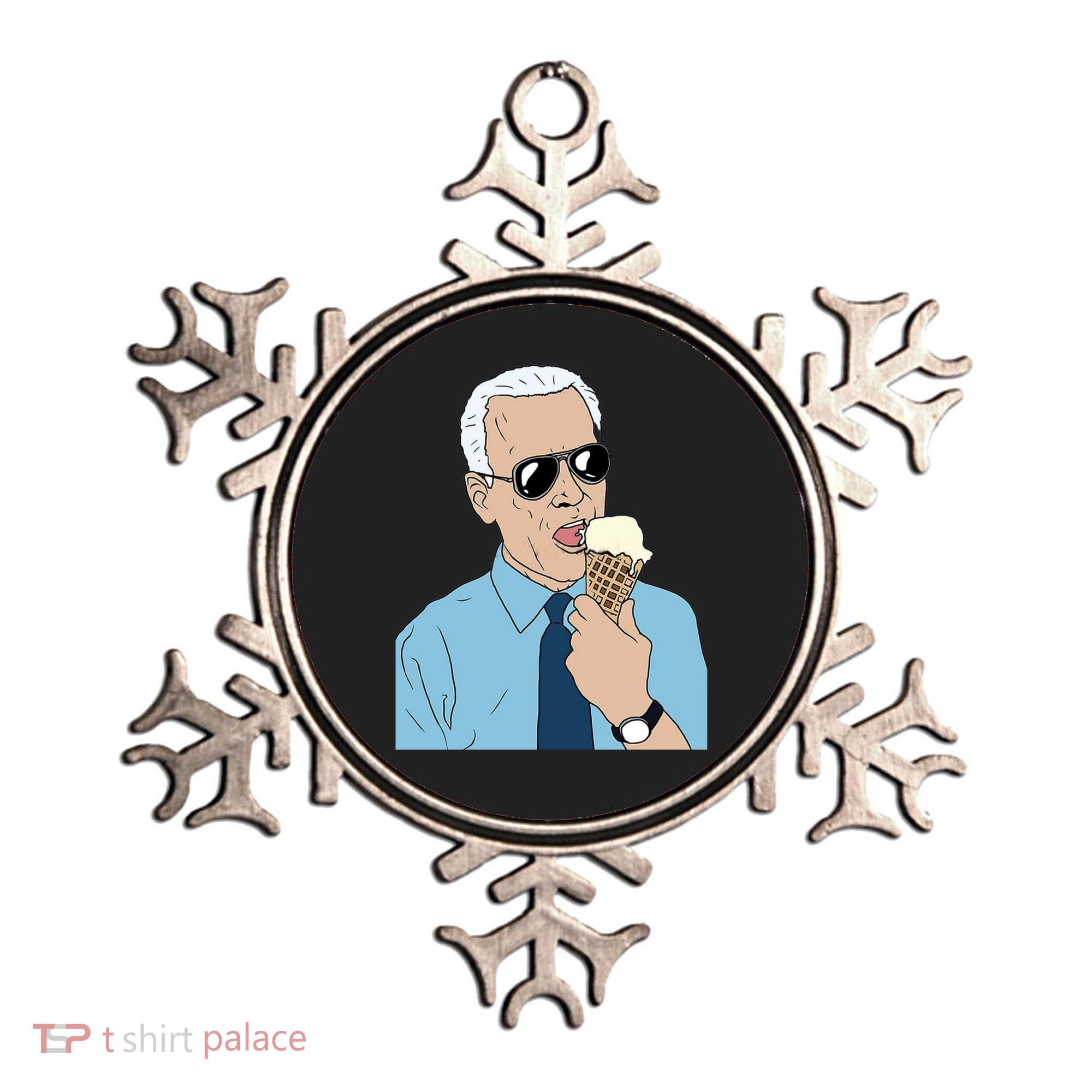 Joe Biden Eating Ice Cream Ornament