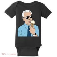 Joe Biden Eating Ice Cream Baby Bodysuit thumb 0