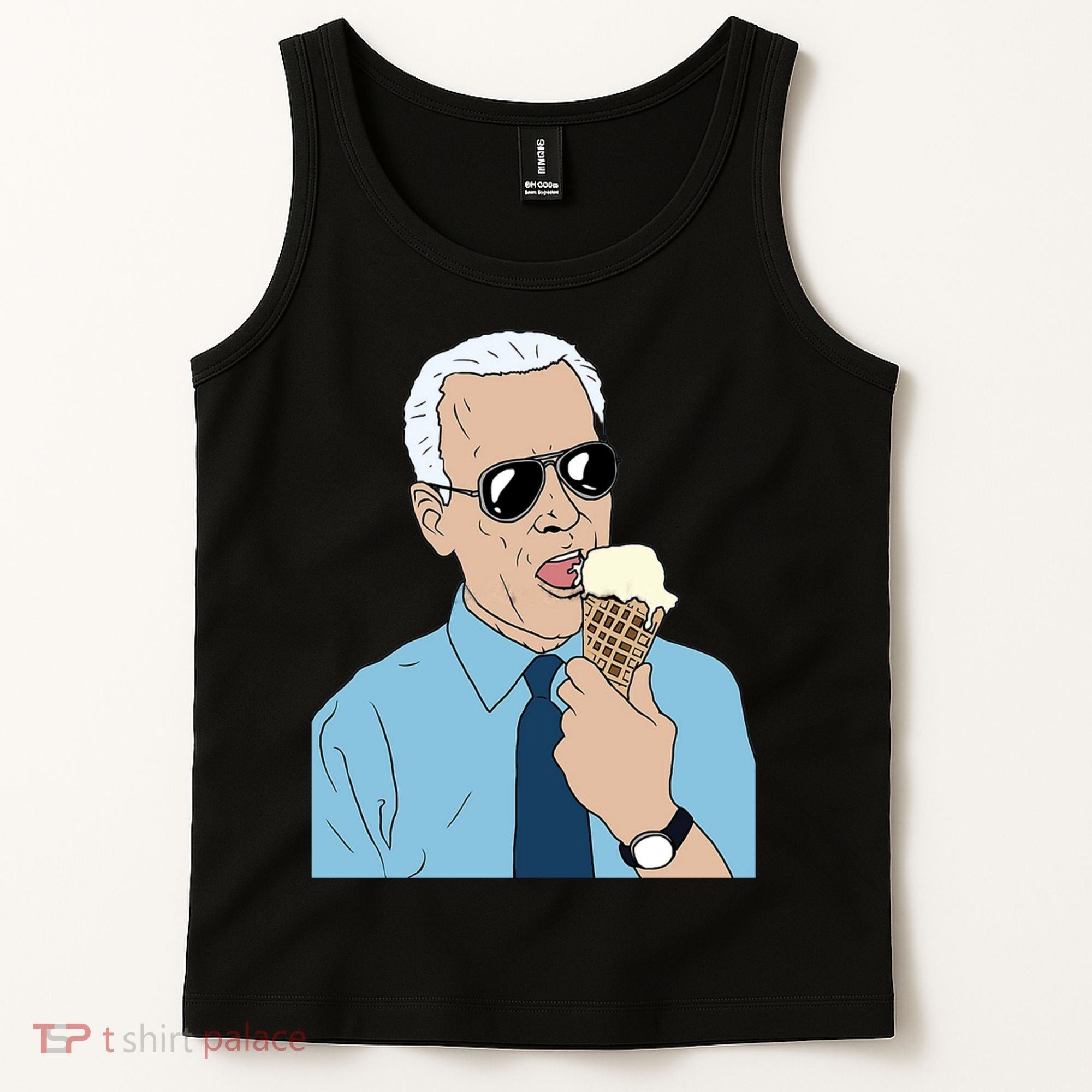 Joe Biden Eating Ice Cream Tank Top