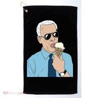 Joe Biden Eating Ice Cream Golf Towel thumb 0