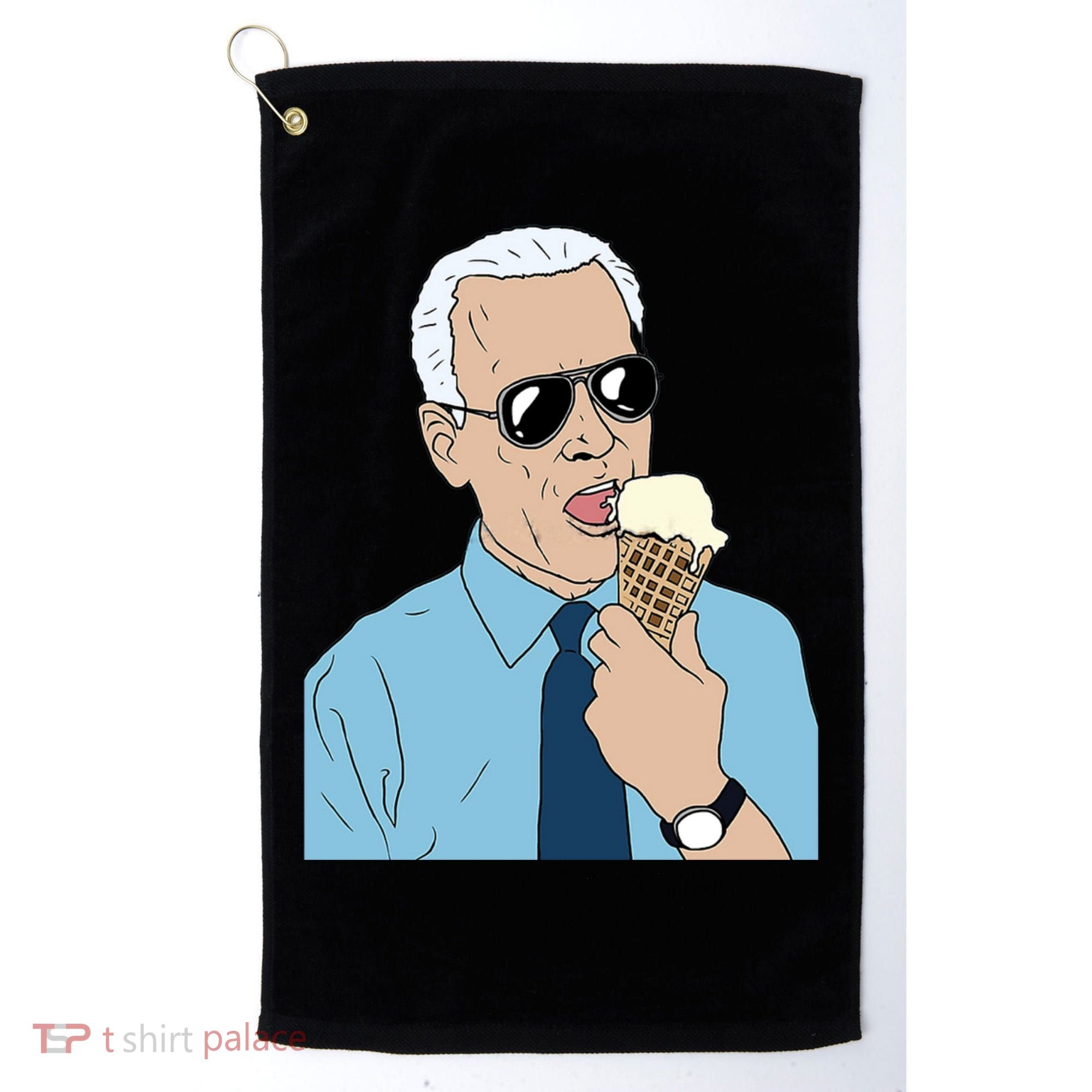 Joe Biden Eating Ice Cream Golf Towel