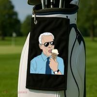 Joe Biden Eating Ice Cream Golf Towel thumb 2