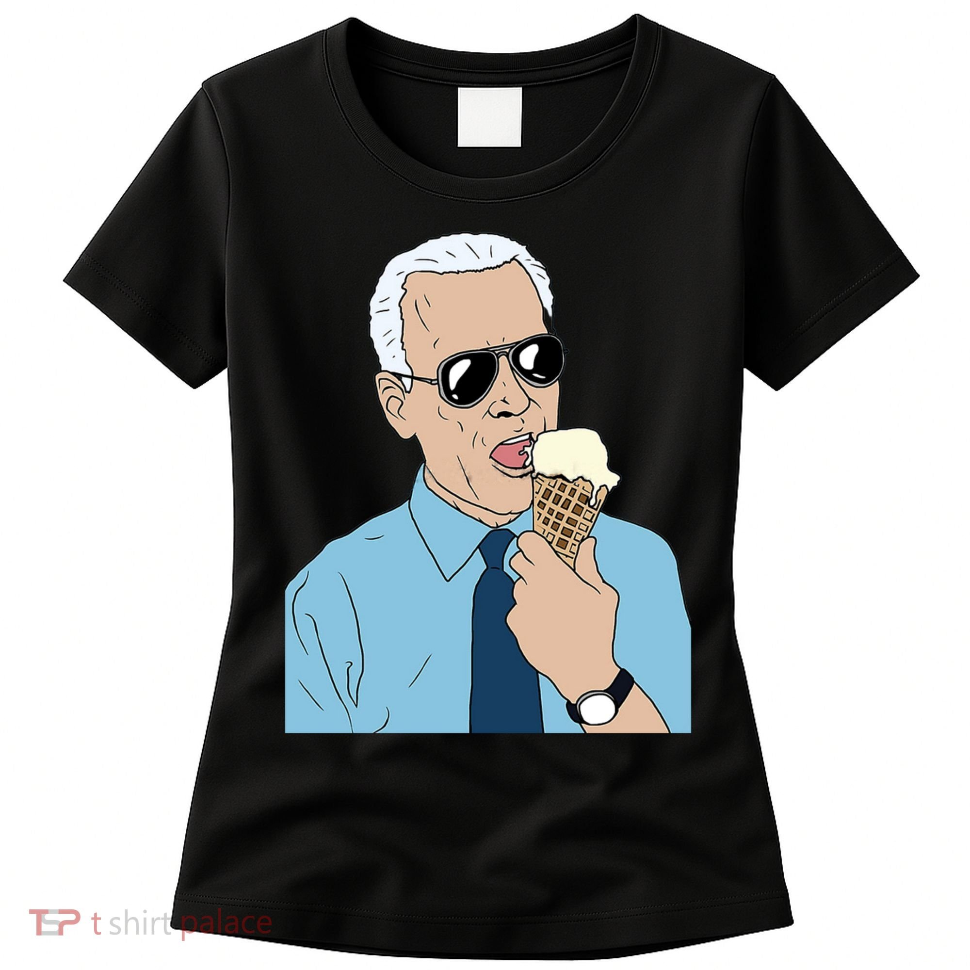 Joe Biden Eating Ice Cream Women's T-Shirt