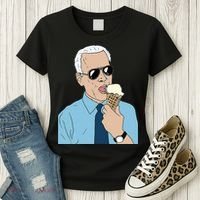 Joe Biden Eating Ice Cream Women's T-Shirt thumb 3