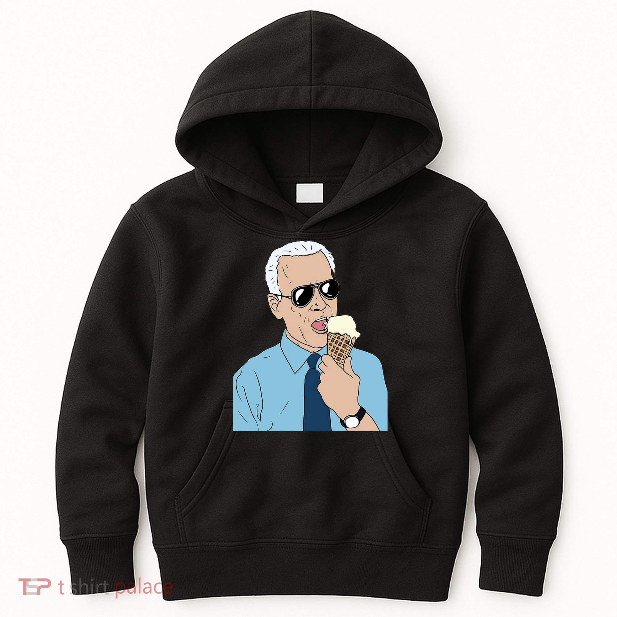 Joe Biden Eating Ice Cream Kids Hoodie