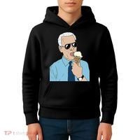 Joe Biden Eating Ice Cream Kids Hoodie thumb 4