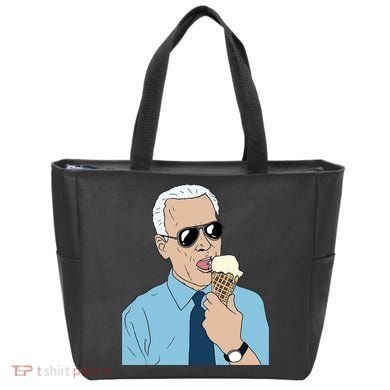 Joe Biden Eating Ice Cream Tote Bag