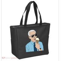 Joe Biden Eating Ice Cream Tote Bag thumb 2