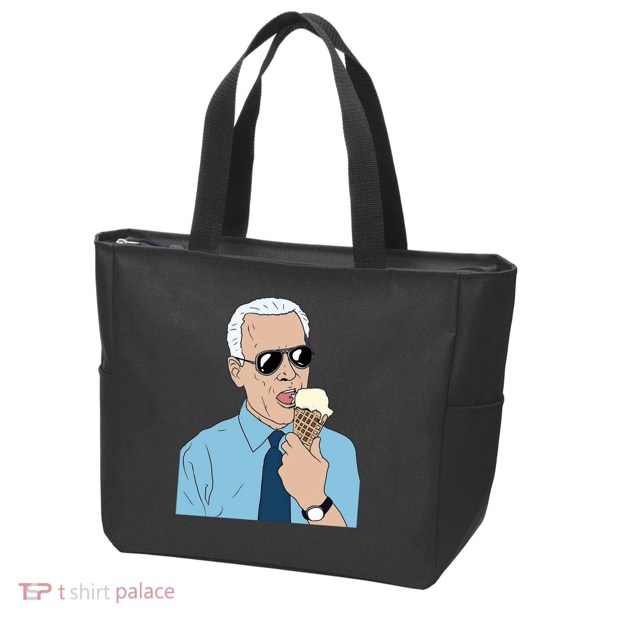 Joe Biden Eating Ice Cream Tote Bag