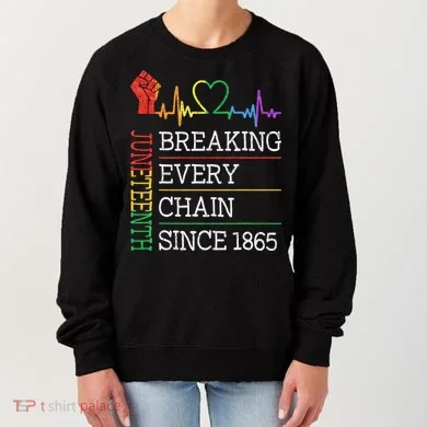 Juneteenth Breaking Every Chain Since 1865 Women's Sweatshirt