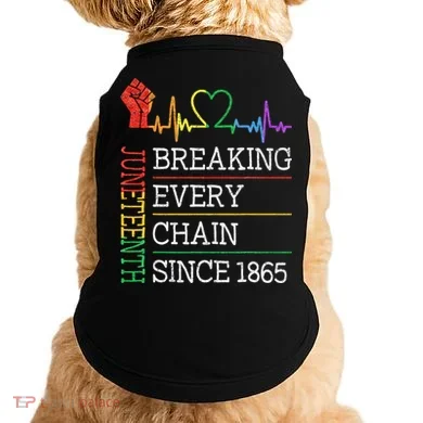 Juneteenth Breaking Every Chain Since 1865 Doggie Tank