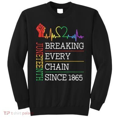 Juneteenth Breaking Every Chain Since 1865 Sweatshirt