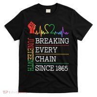Juneteenth Breaking Every Chain Since 1865 T-Shirt thumb 0