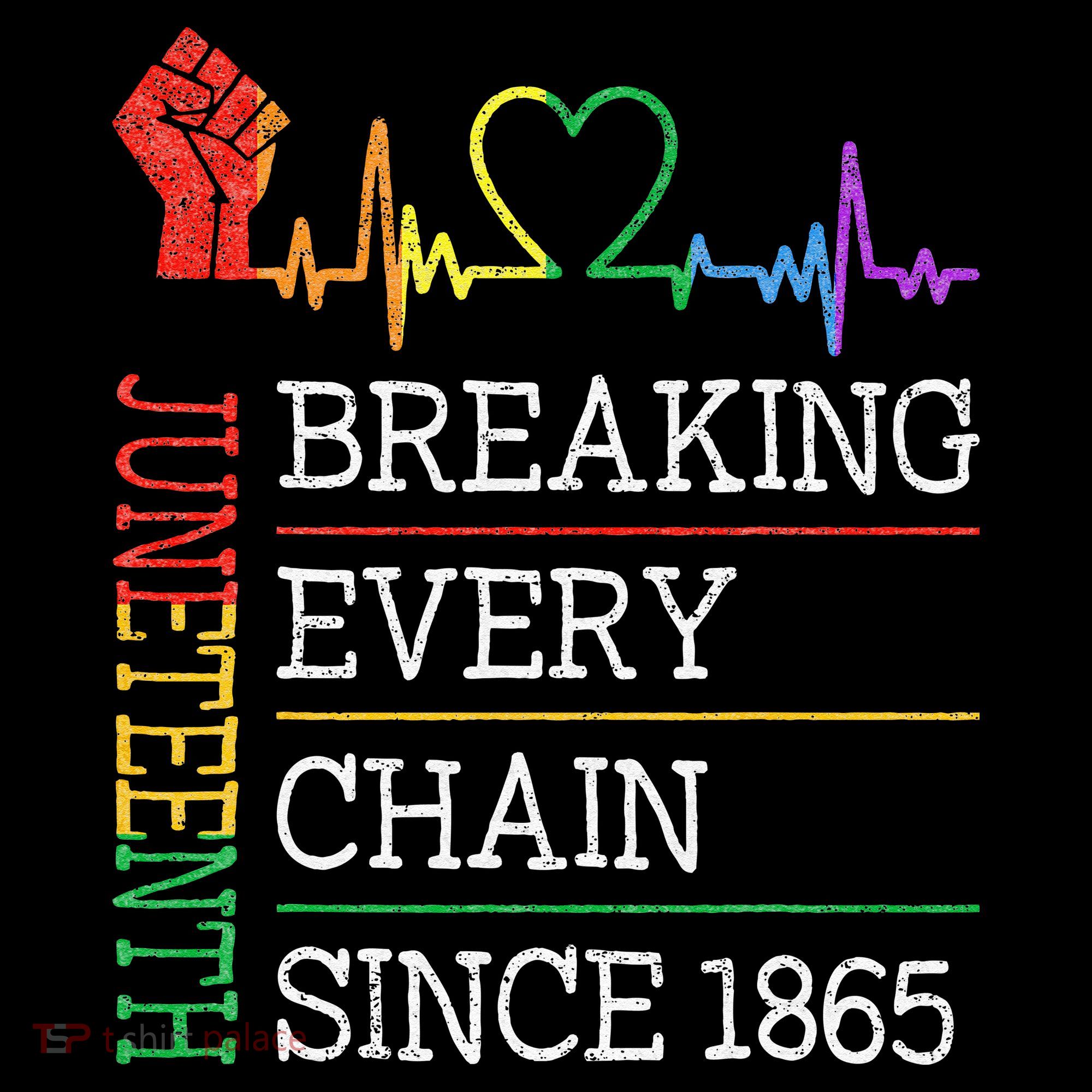 Juneteenth Breaking Every Chain Since 1865 Polo