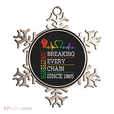 Juneteenth Breaking Every Chain Since 1865 Ornament