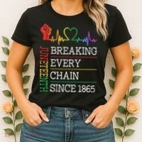 Juneteenth Breaking Every Chain Since 1865 Women's T-Shirt thumb 2