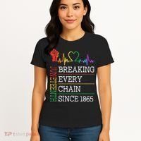 Juneteenth Breaking Every Chain Since 1865 Women's T-Shirt thumb 4