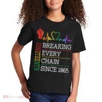 Juneteenth Breaking Every Chain Since 1865 Kids T-Shirt thumb 2