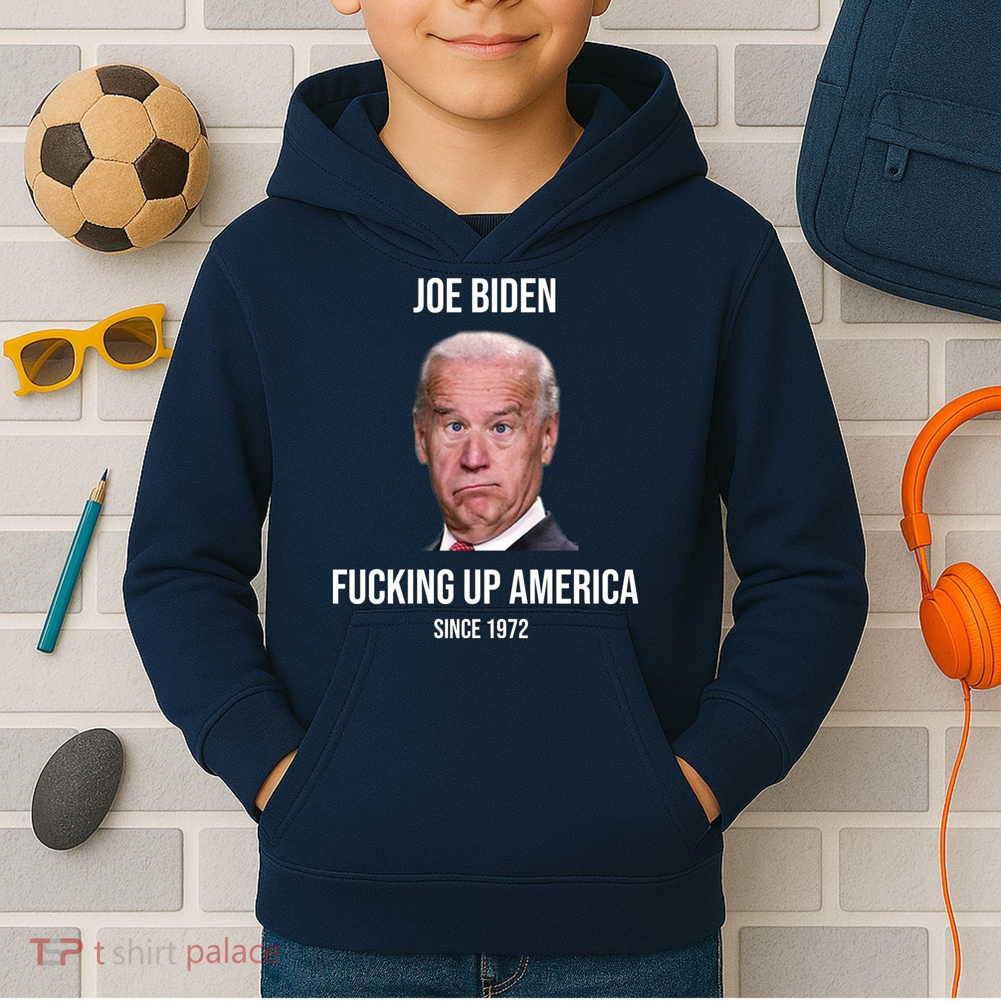 Joe Biden F*cking Up America Since 1972 Kids Hoodie