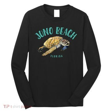 Juno Beach Florida Sea Turtle Design Long Sleeve Shirt