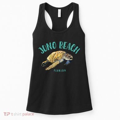 Juno Beach Florida Sea Turtle Design Women's Tank Top